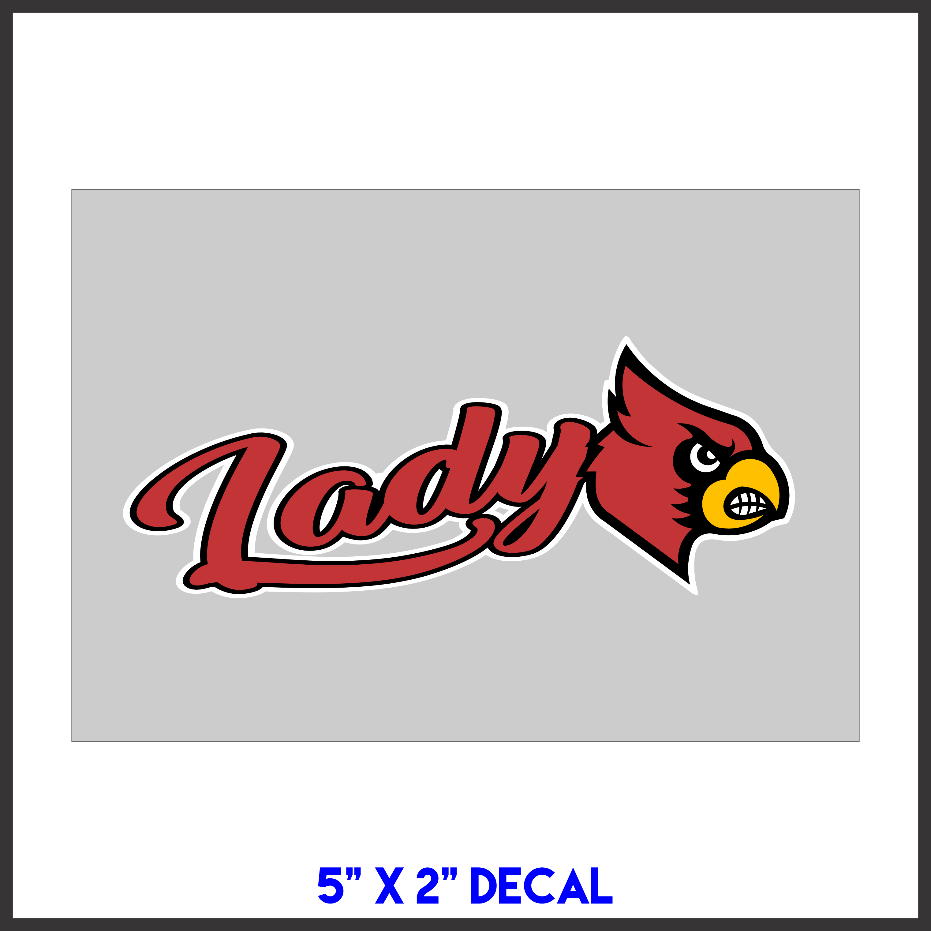 Lady Cardinals Indoor/Outdoor Decal