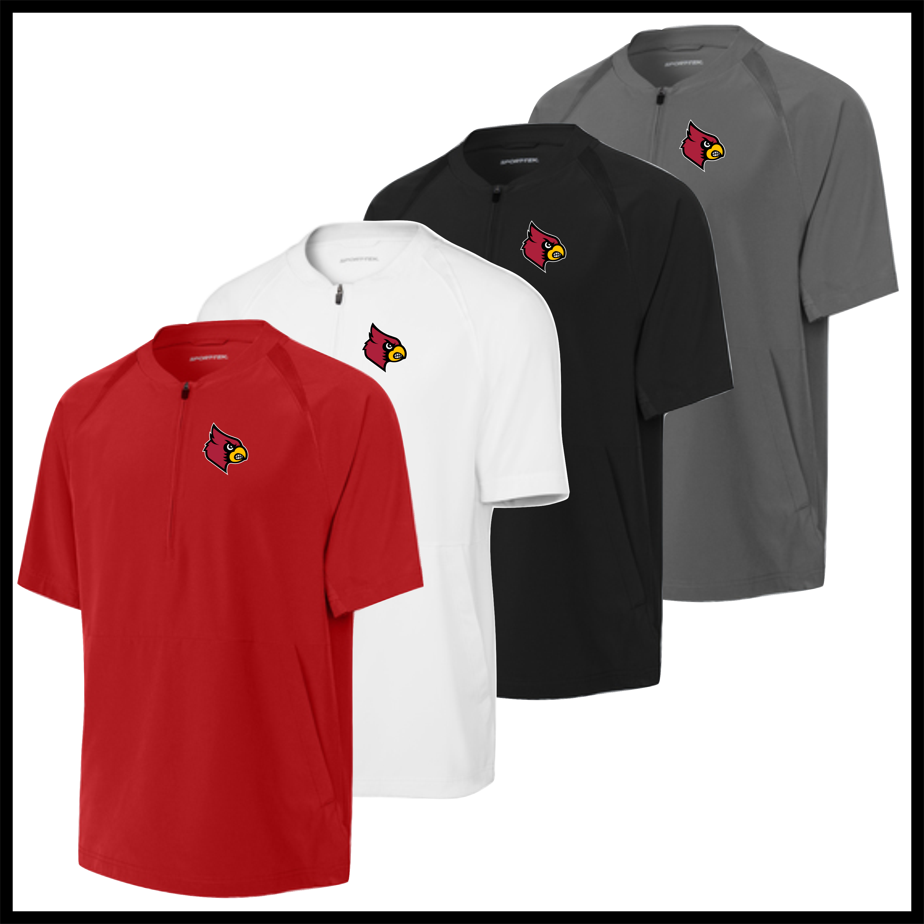Lady Cardinals Short Sleeve Cage Pullover