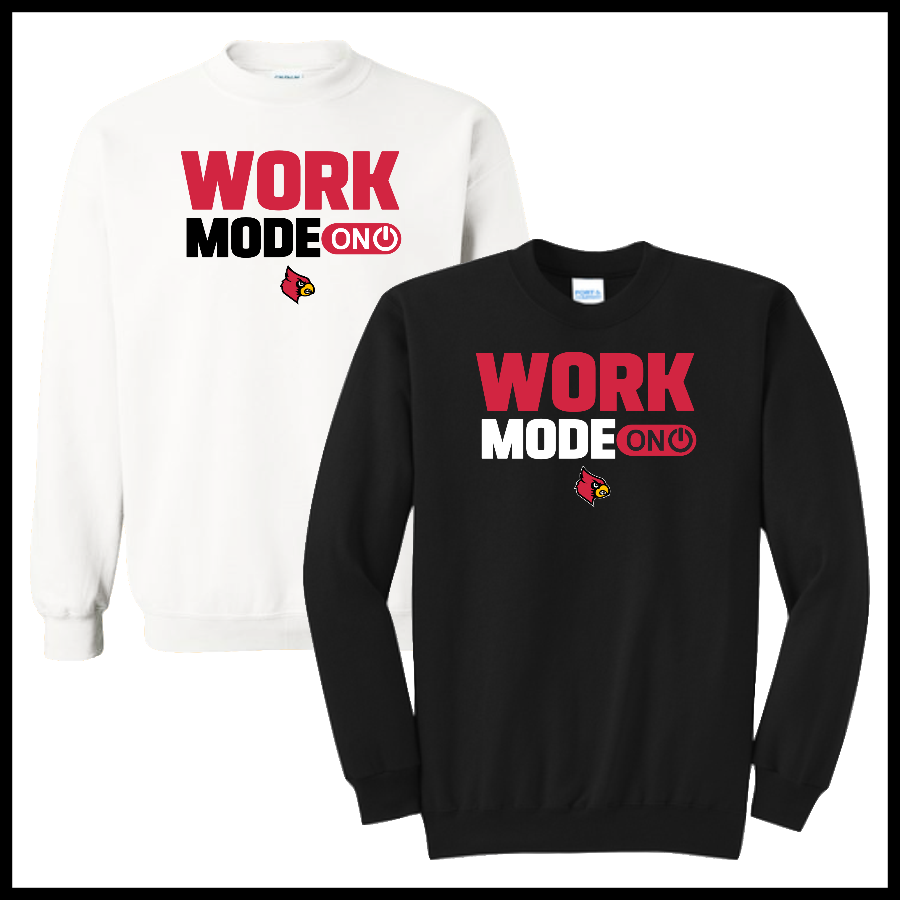 Lady Cardinals WORK MODE Cotton Blend Crewneck Sweatshirt