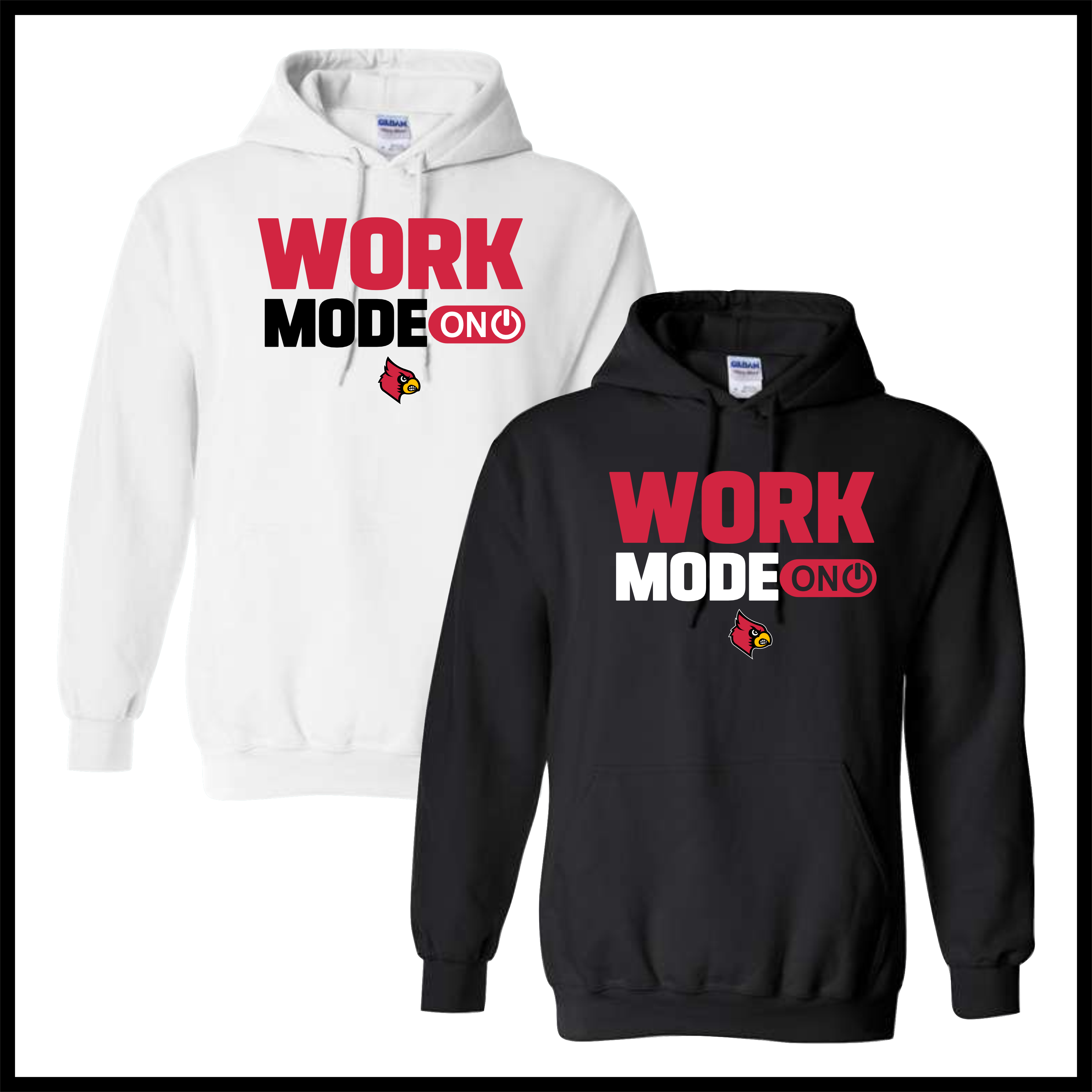 Lady Cardinals WORK MODE Cotton Blend Hoodie Sweatshirt