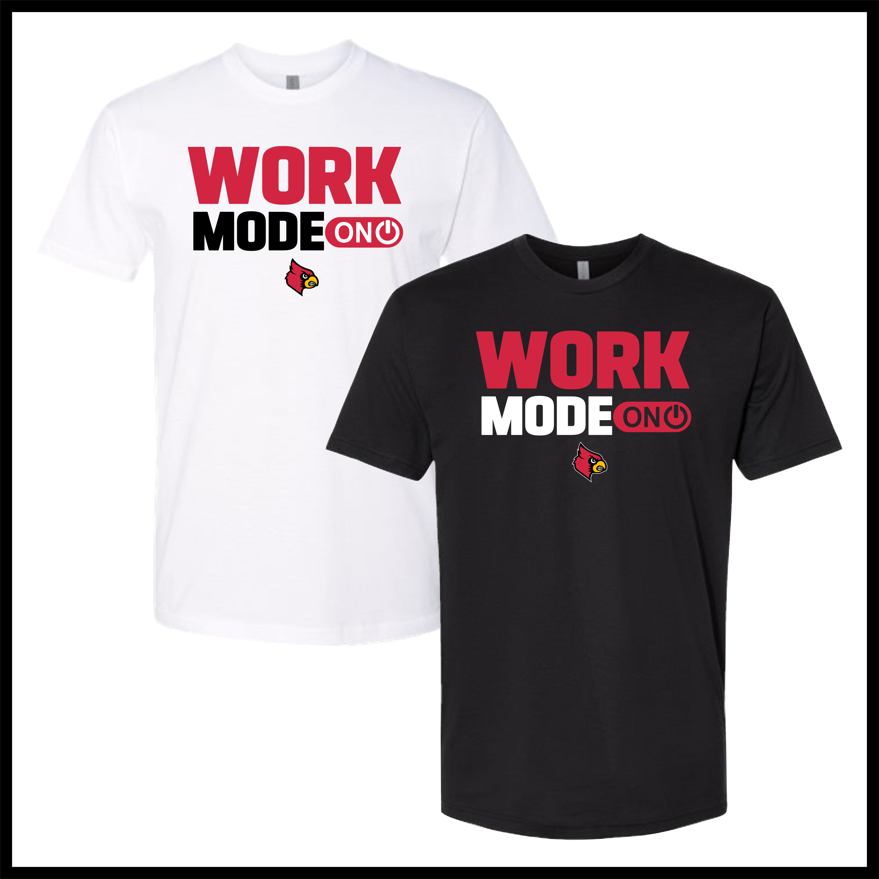 Lady Cardinals WORK MODE Short Sleeve Ringspun Cotton T-Shirt