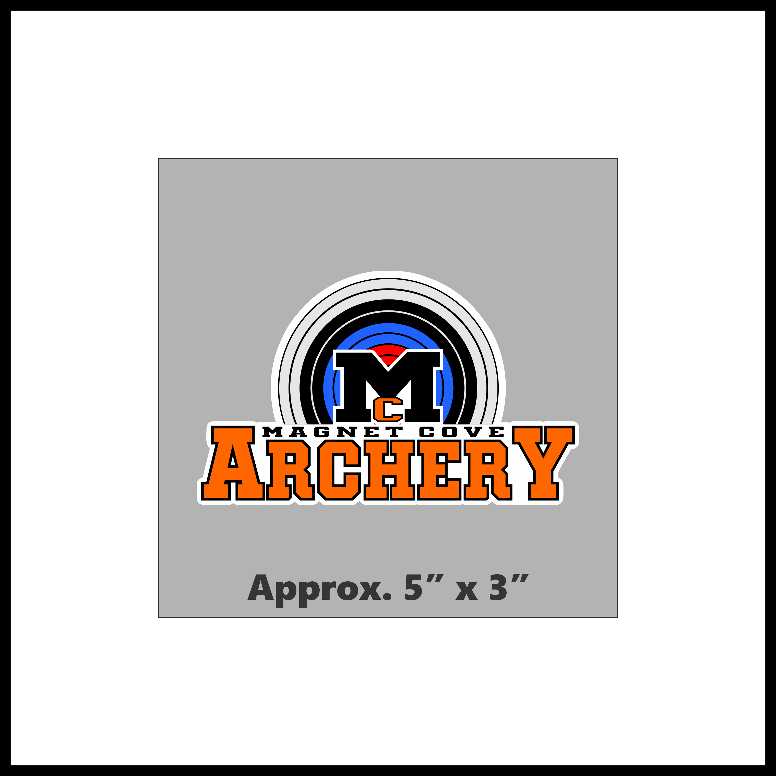 Magnet Cove Archery Indoor/Outdoor Decal