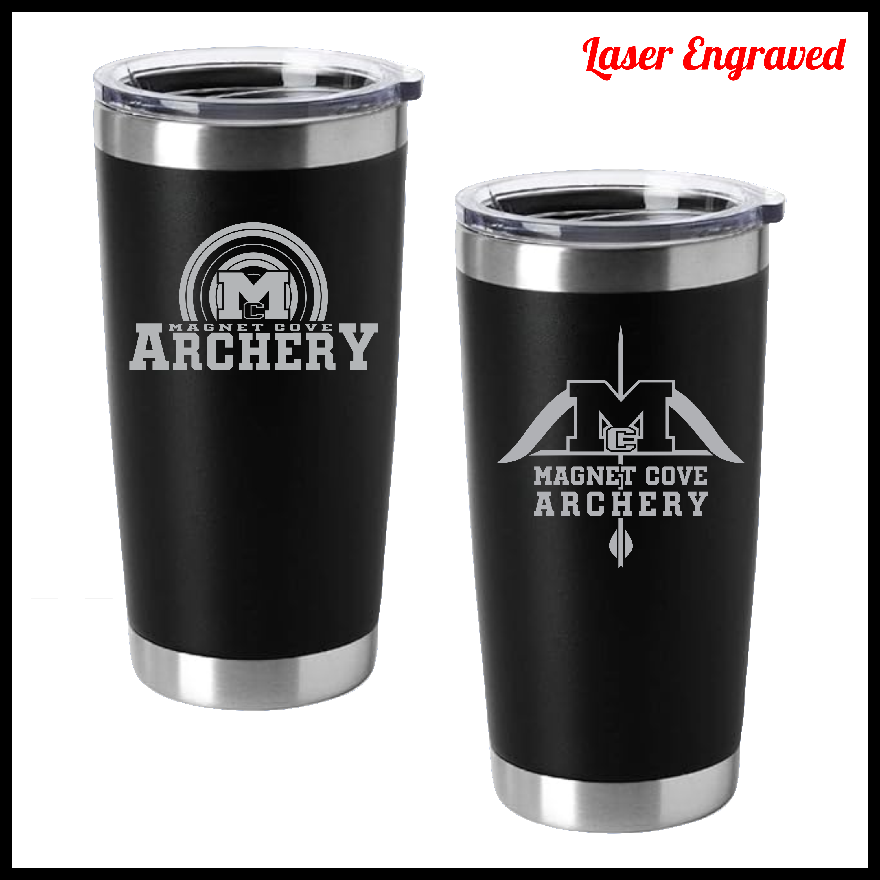 Magnet Cove Archery Engraved Stainless Steel 20 oz. Tumbler