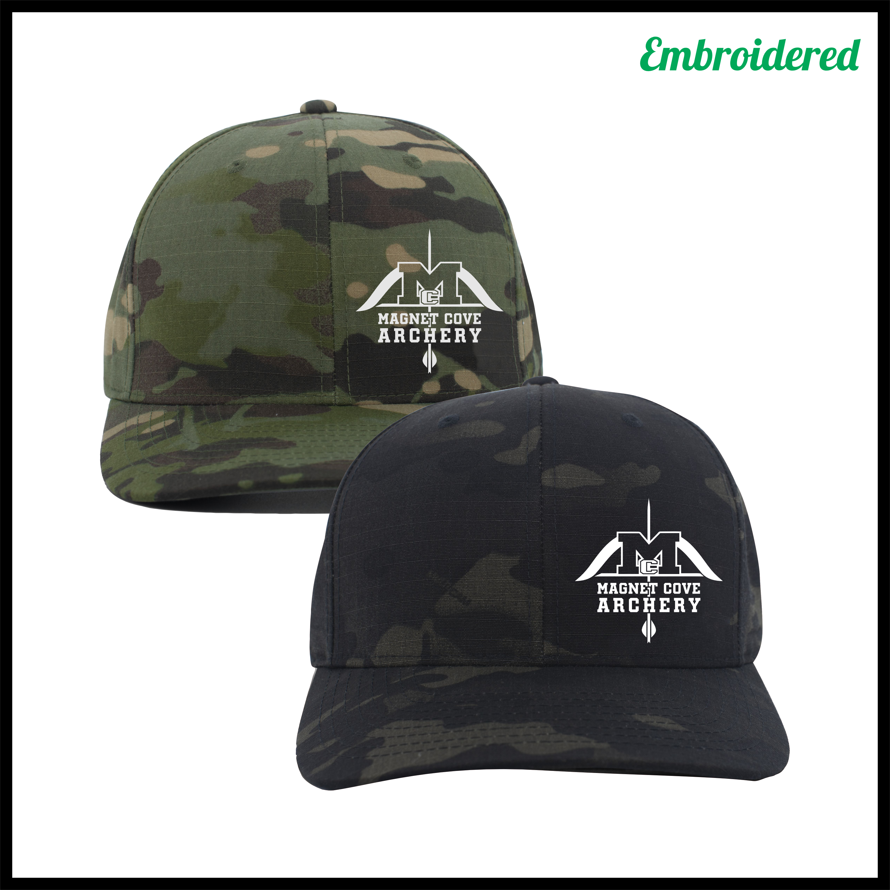 Magnet Cove Archery Ripstop Cordura Snapback Trucker Hat (EMBROIDERED)