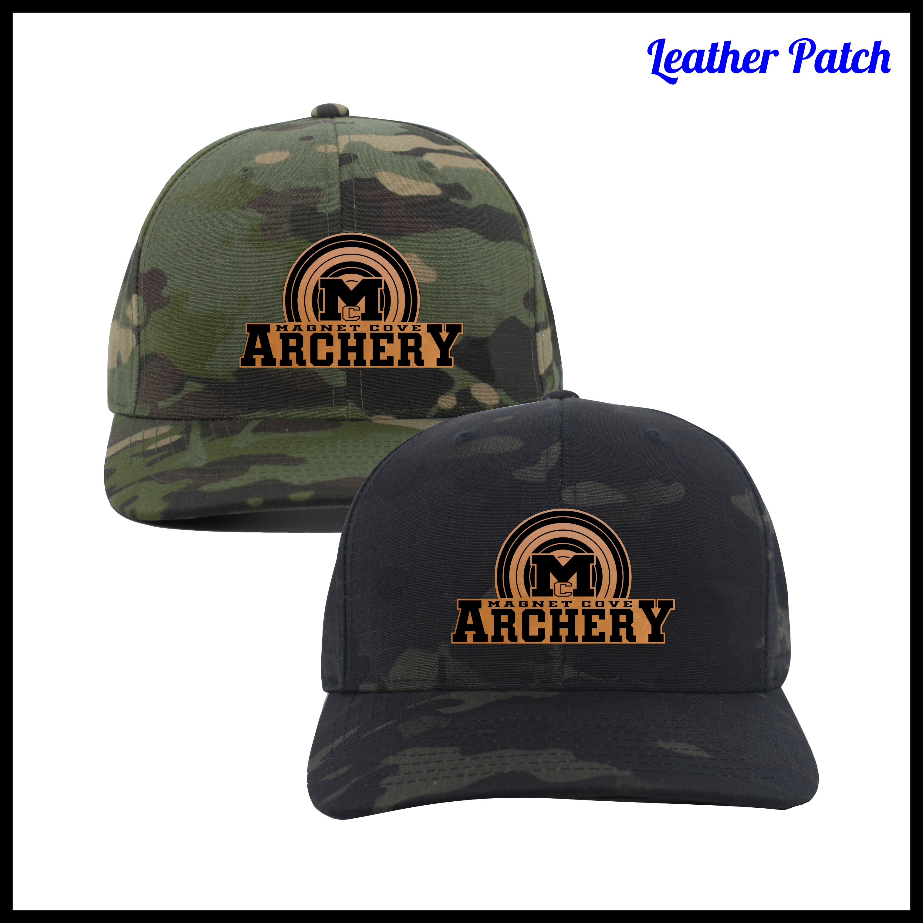 Magnet Cove Archery Ripstop Cordura Snapback Trucker Hat (LEATHER PATCH)