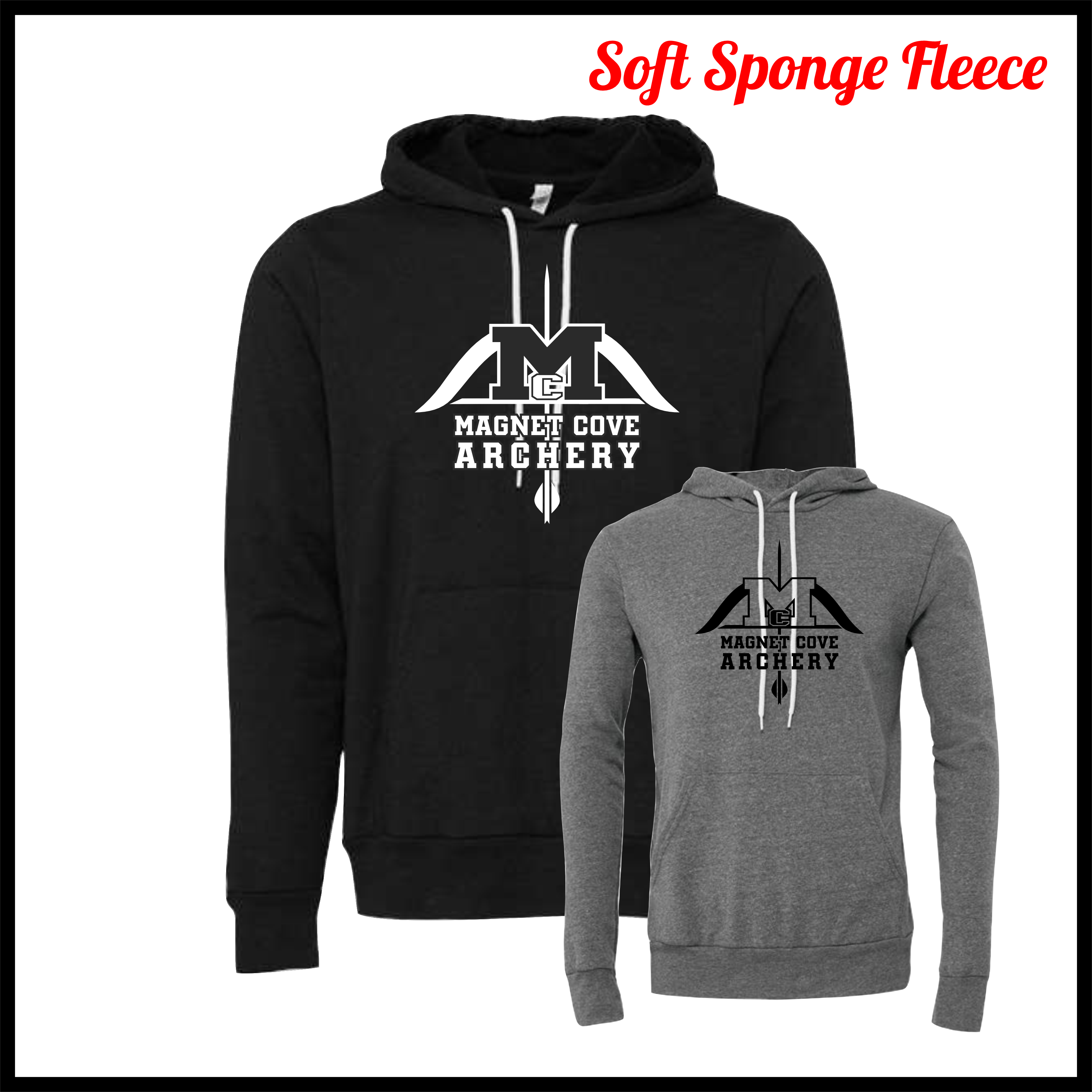 Magnet Cove Archery Team Logo Soft Sponge Fleece Hoodie Sweatshirt