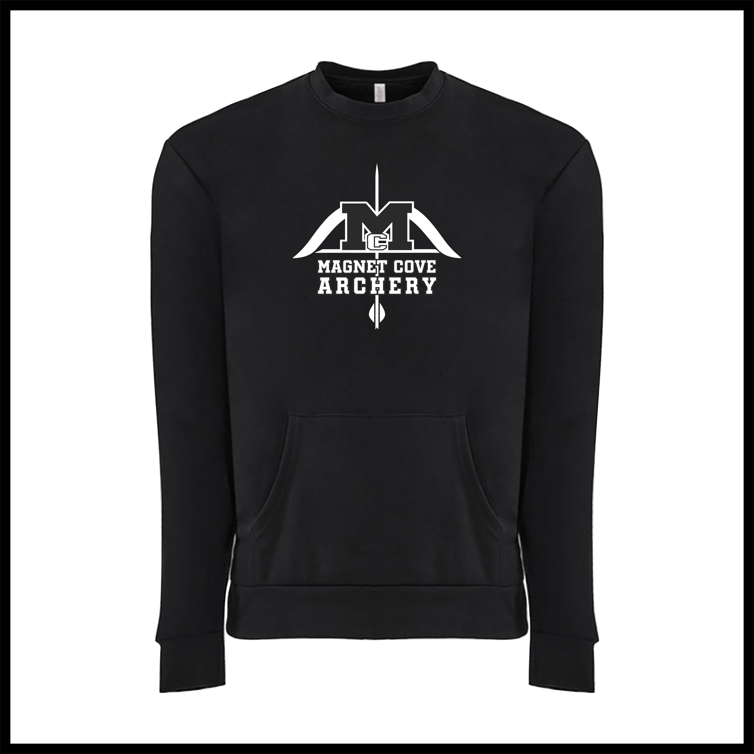 Magnet Cove Archery Team Logo Cotton Blend *POCKET* Crewneck Sweatshirt