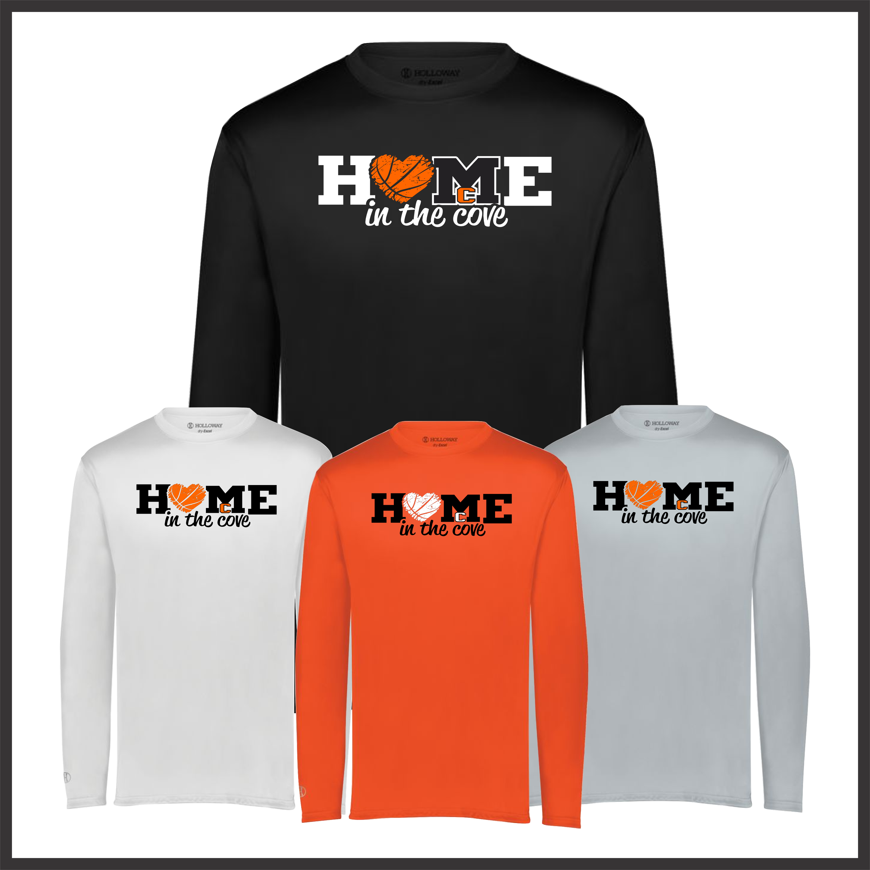 Magnet Cove Home in the Cove Long Sleeve 100% Poly Wicking T-Shirt