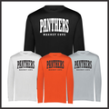 Magnet Cove Panthers Block Text Long Sleeve 100% Poly Wicking T-Shirt