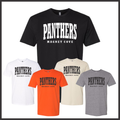 Magnet Cove Panthers Block Text Short Sleeve Ringspun Cotton T-Shirt