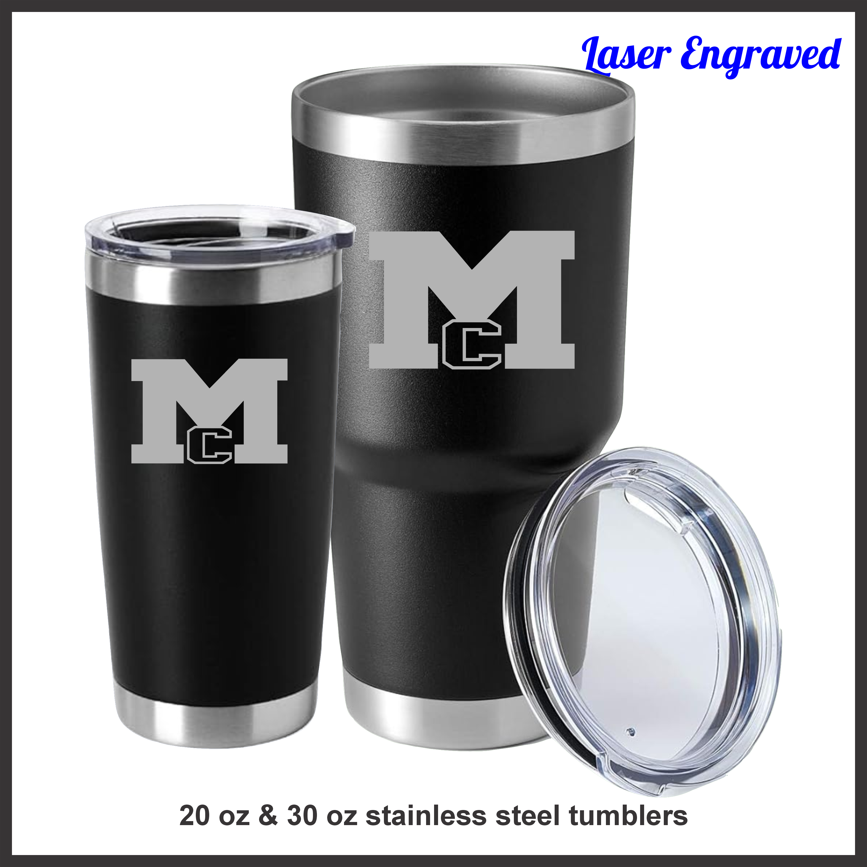 Magnet Cove Engraved Stainless Steel Tumbler