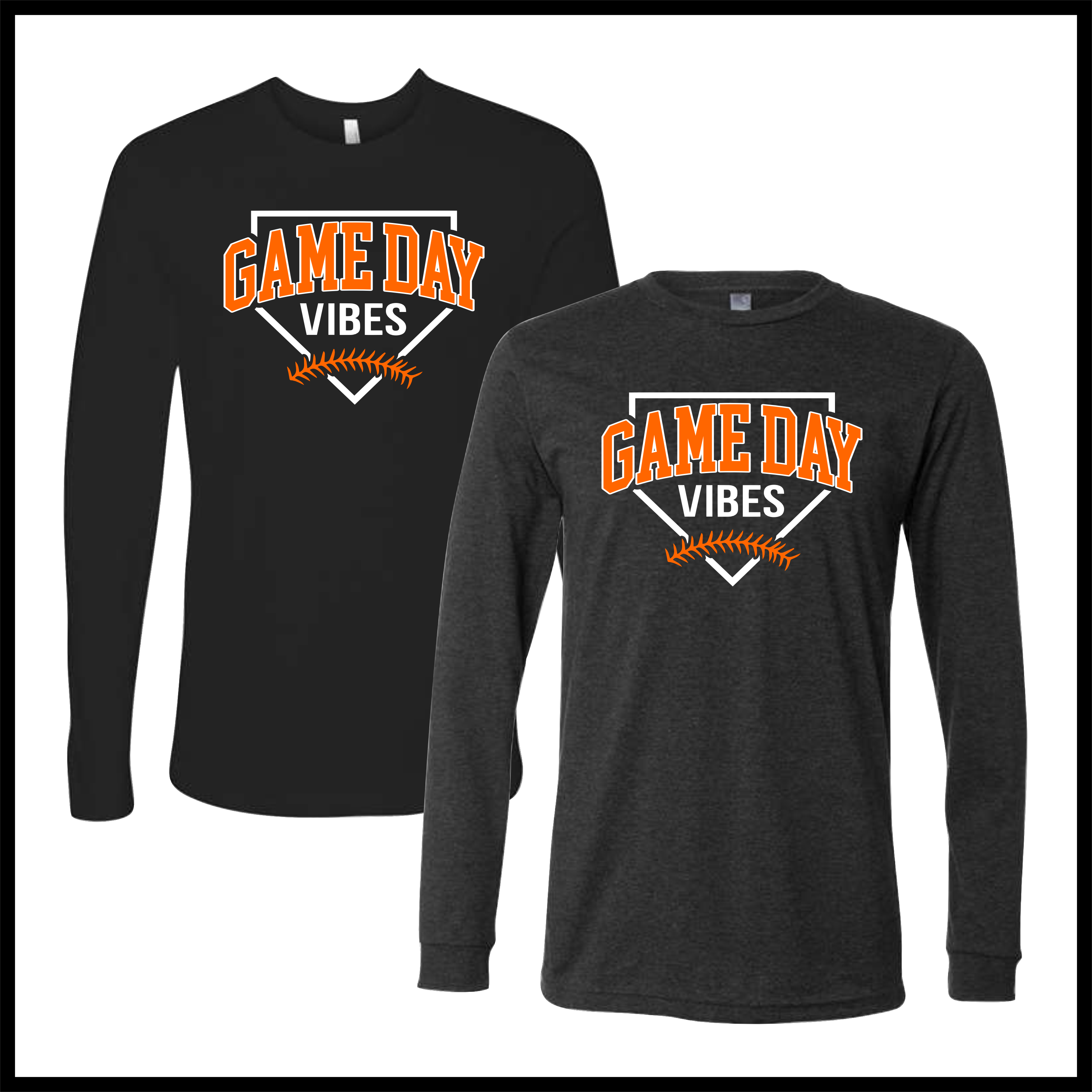 Magnet Cove GAME DAY VIBES Long Sleeve Ringspun Cotton T-Shirt