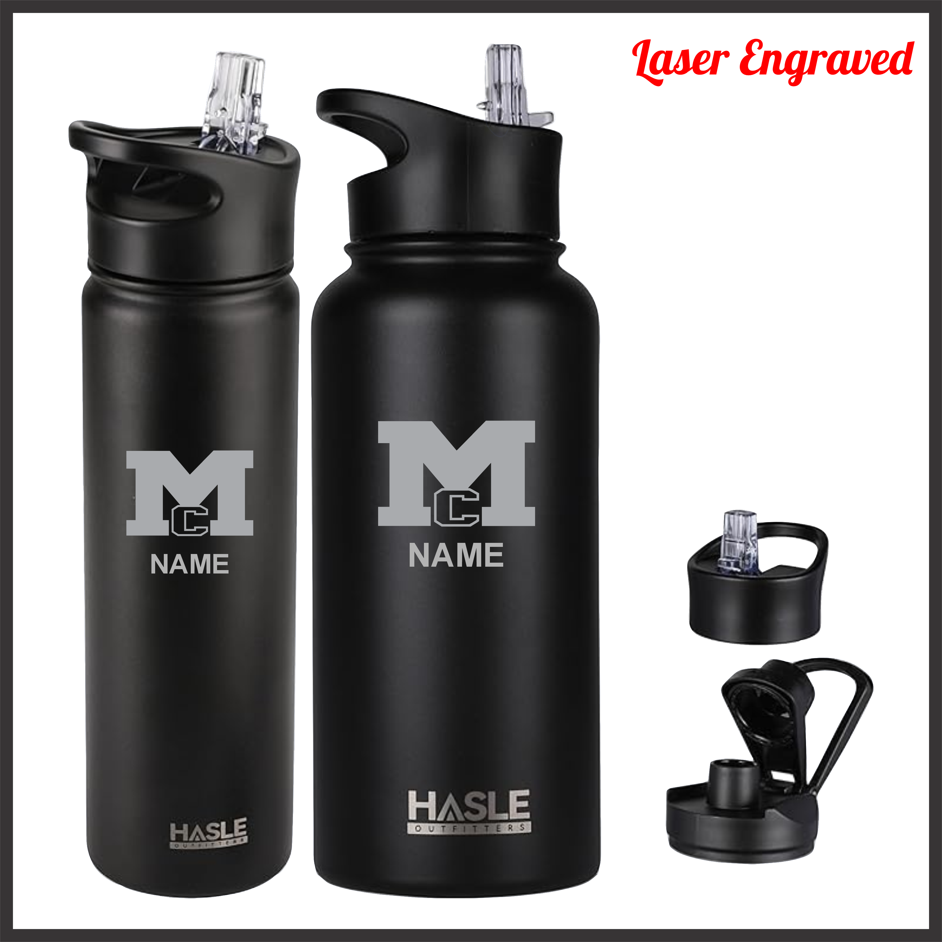Magnet Cove Engraved Personalized Sport Water Bottle