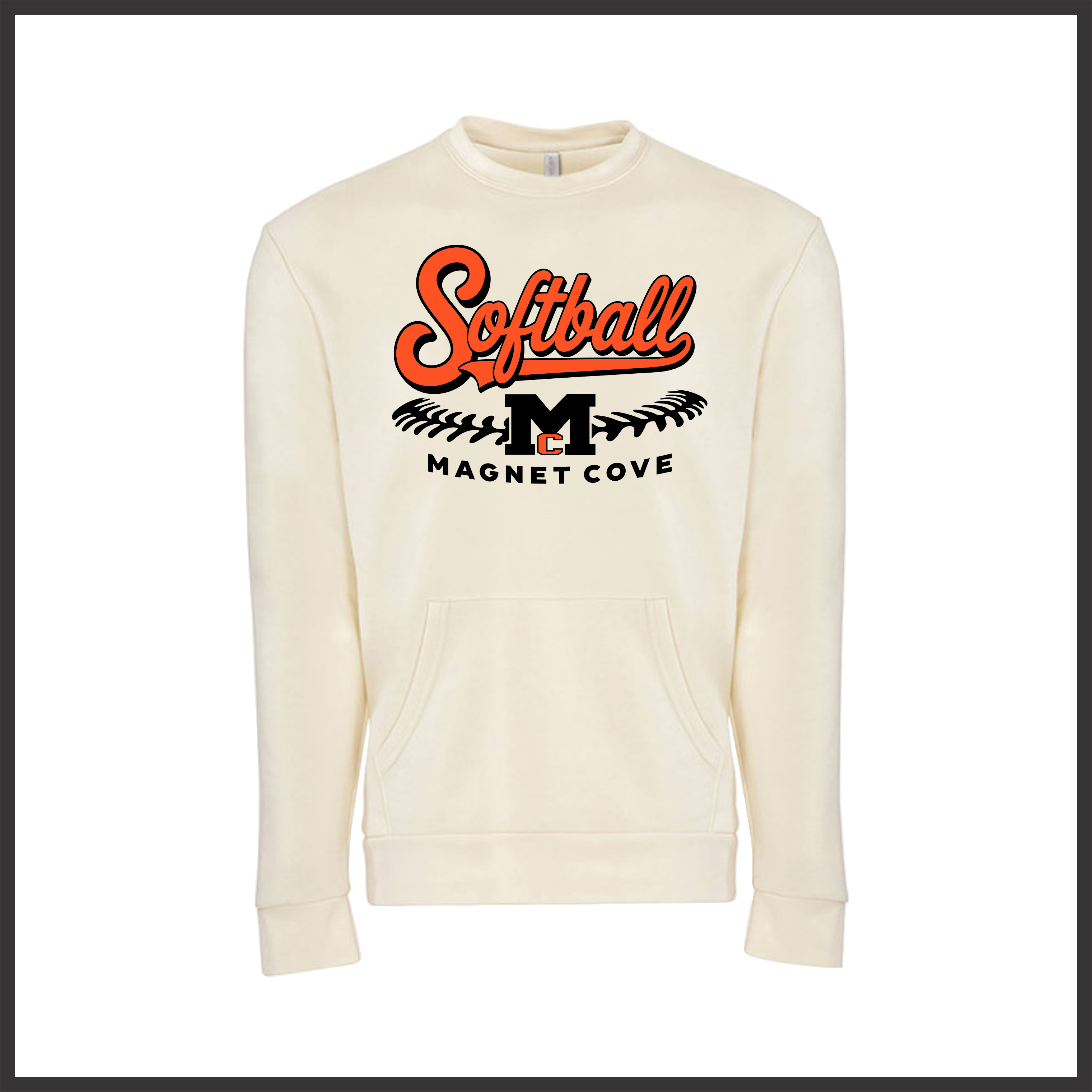 Magnet Cove SOFTBALL Cotton Blend *POCKET* Crewneck Sweatshirt