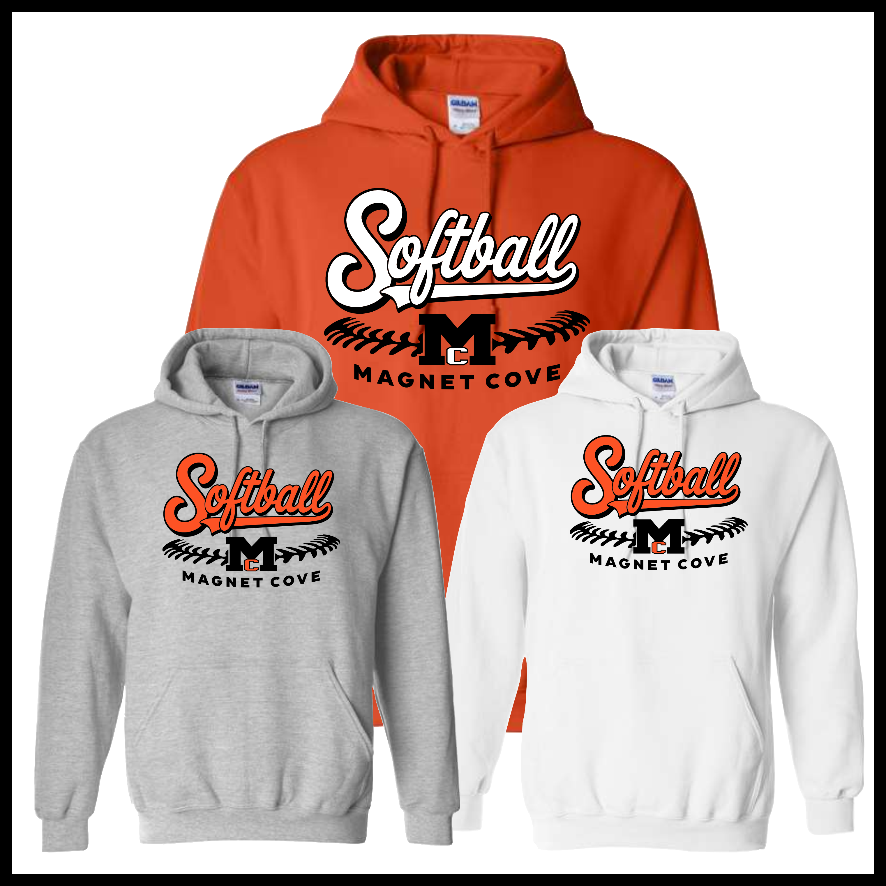 Magnet Cove SOFTBALL Cotton Blend Hoodie Sweatshirt