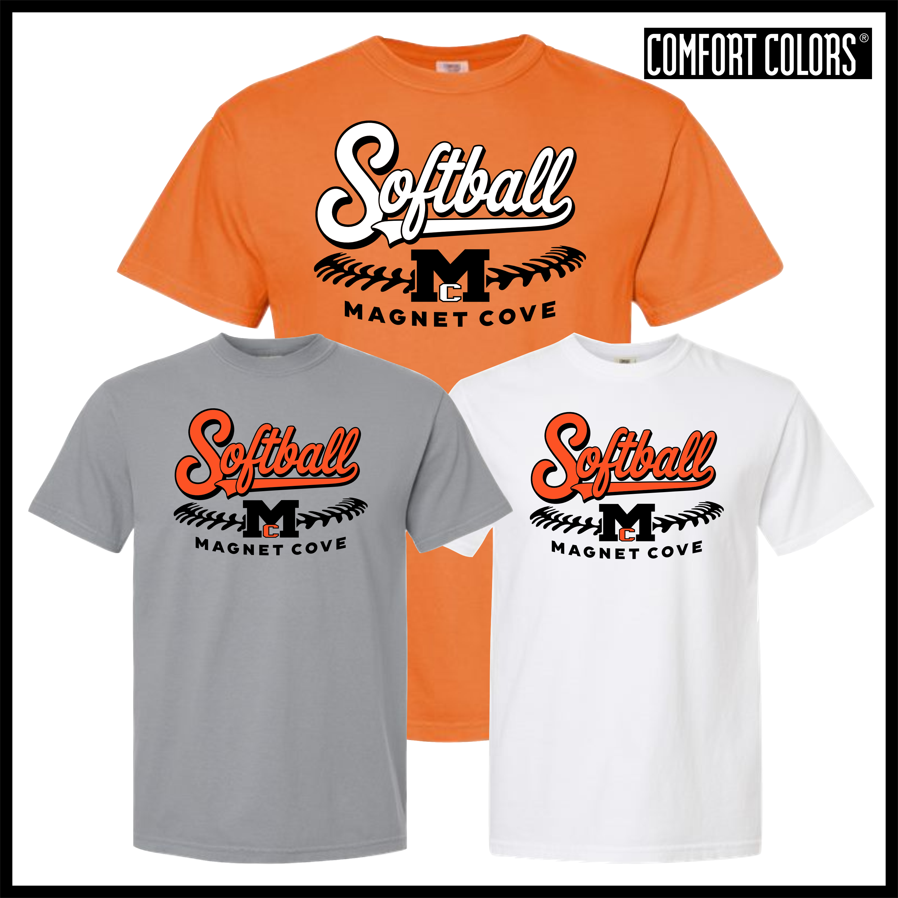 Magnet Cove SOFTBALL Short Sleeve Comfort Colors T-Shirt