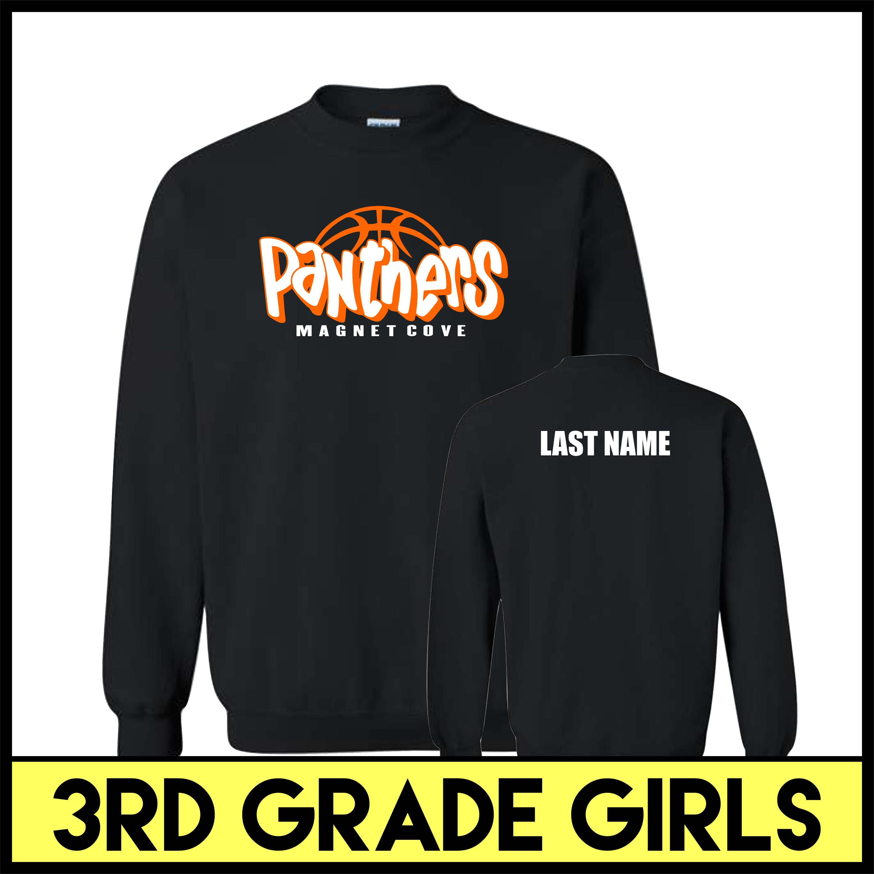 MC Pee-Wee Basketball 3rd Grade Girls Sweatshirt