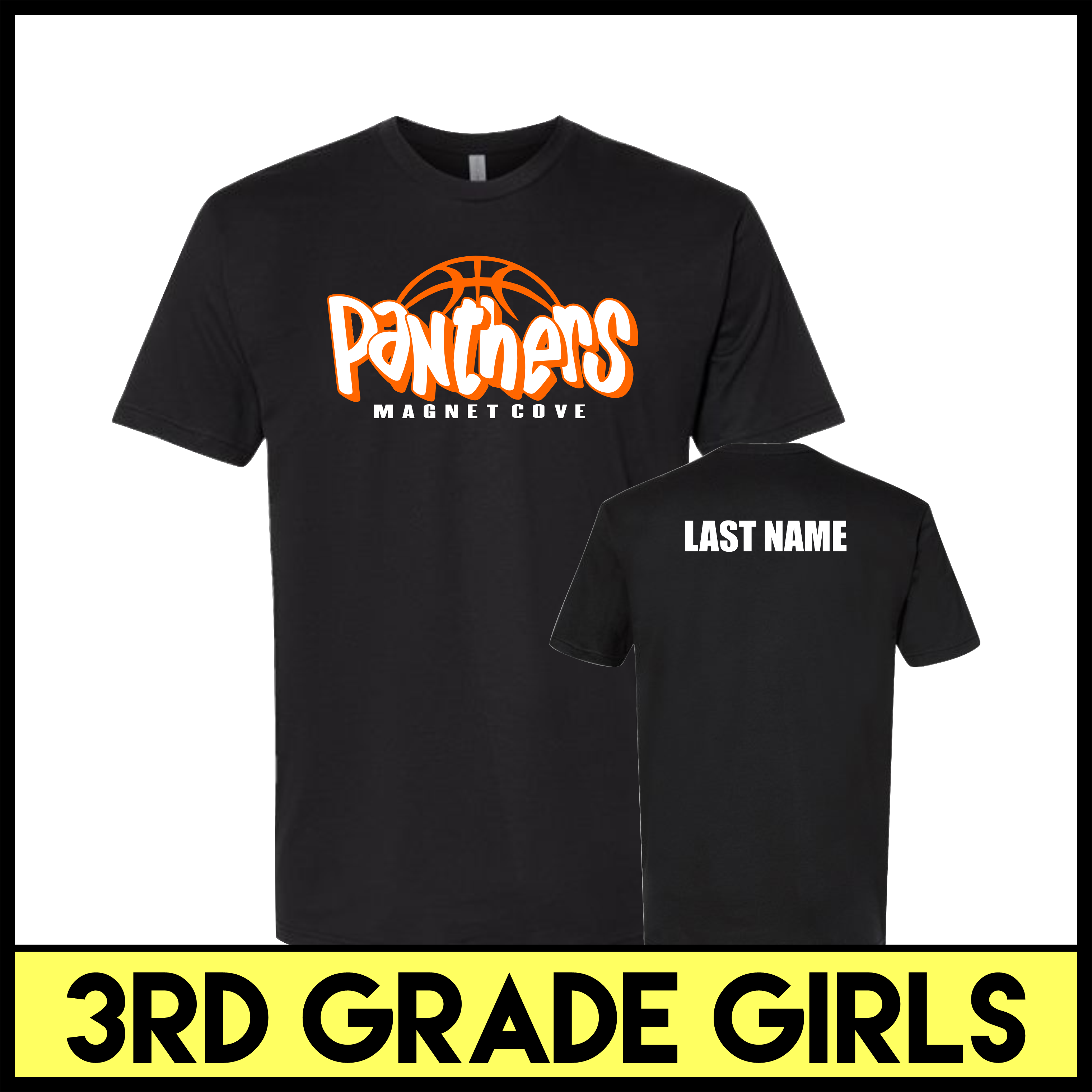 MC Pee-Wee Basketball 3rd Grade Girls Short Sleeve T-Shirt