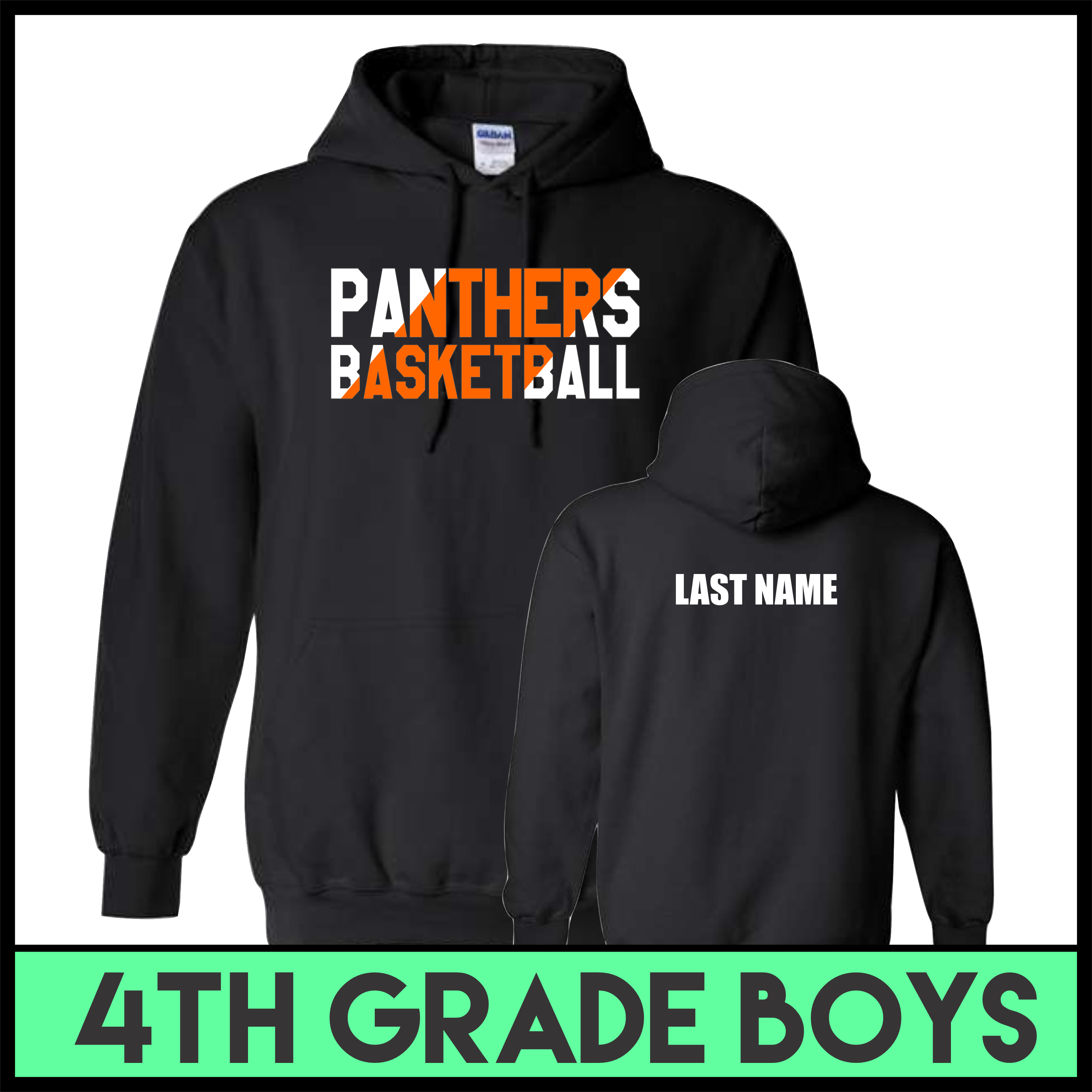 MC Pee-Wee Basketball 4th Grade Boys Hoodie