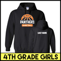 MC Pee-Wee Basketball 4th Grade Girls Hoodie