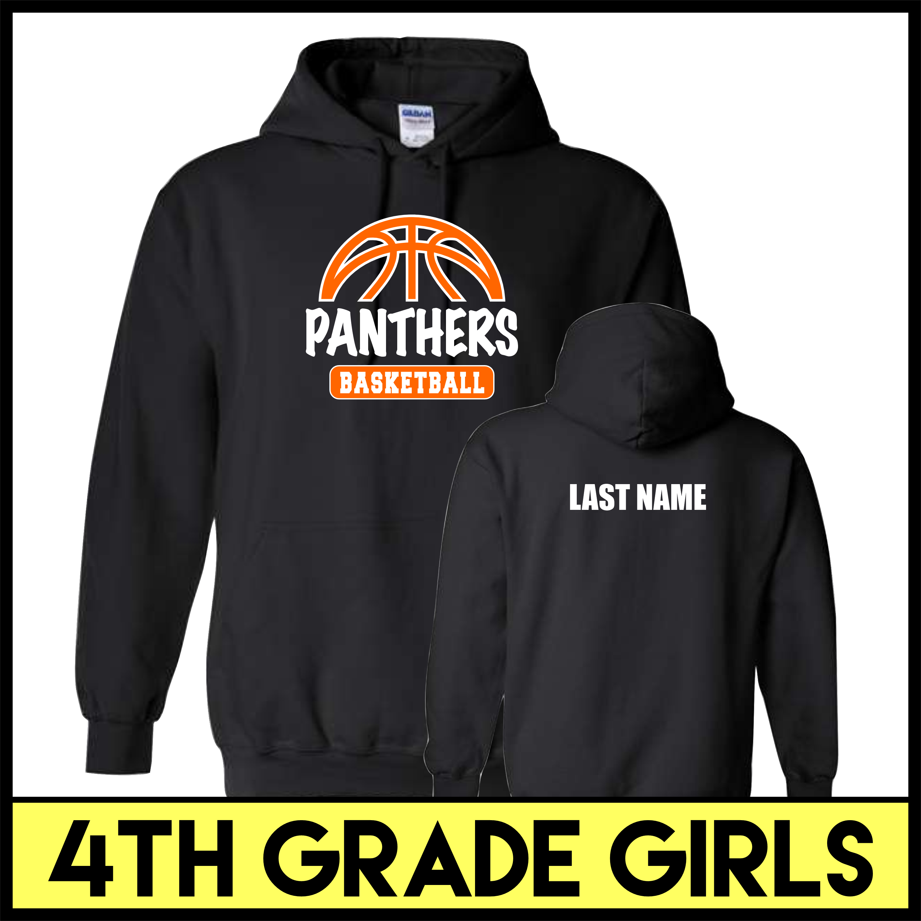 MC Pee-Wee Basketball 4th Grade Girls Hoodie