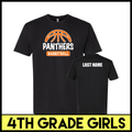 MC Pee-Wee Basketball 4th Grade Girls Short Sleeve T-Shirt