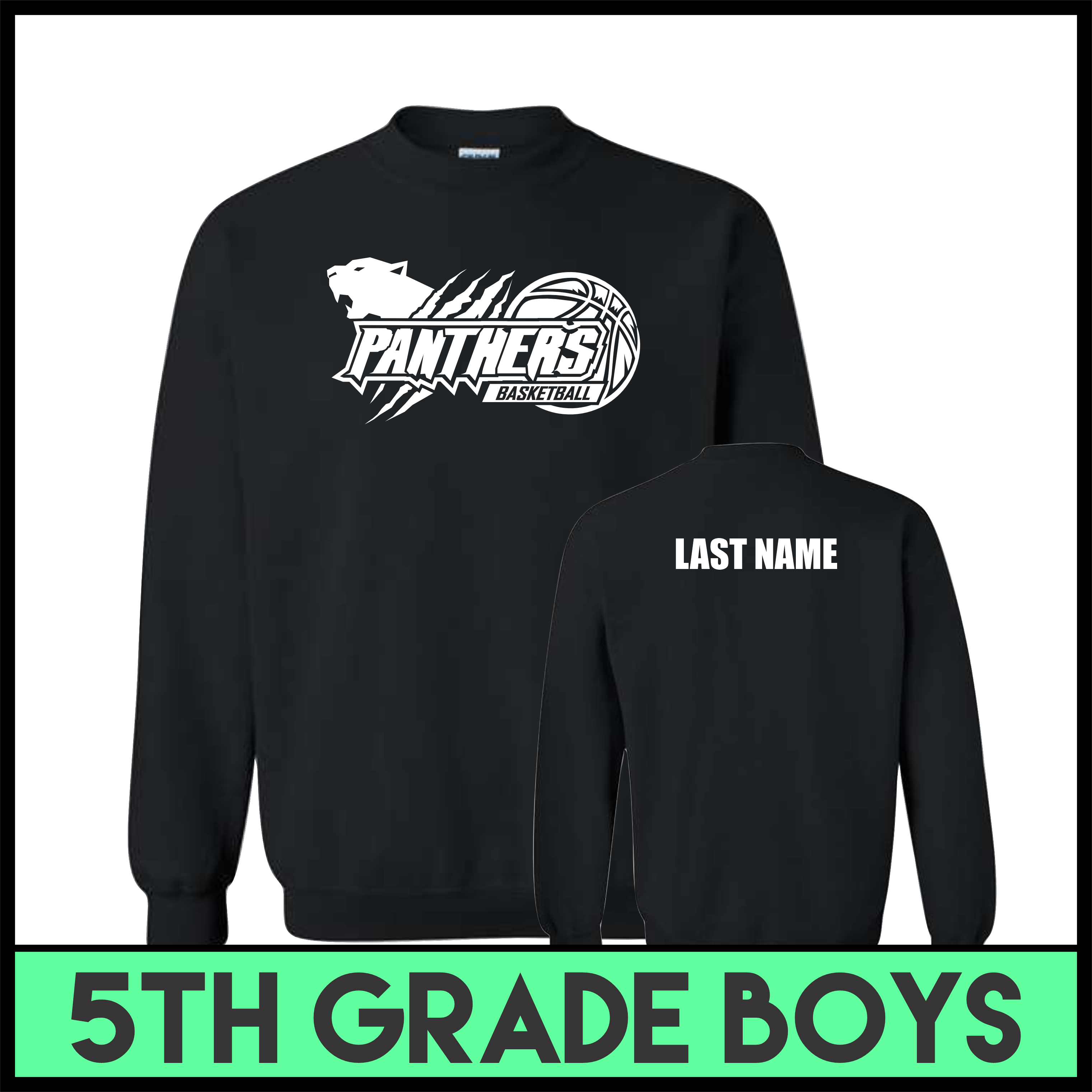 MC Pee-Wee Basketball 5th Grade Boys Sweatshirt