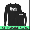 MC Pee-Wee Basketball 5th Grade Boys Long Sleeve T-Shirt