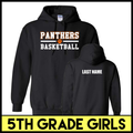 MC Pee-Wee Basketball 5th Grade Girls Hoodie
