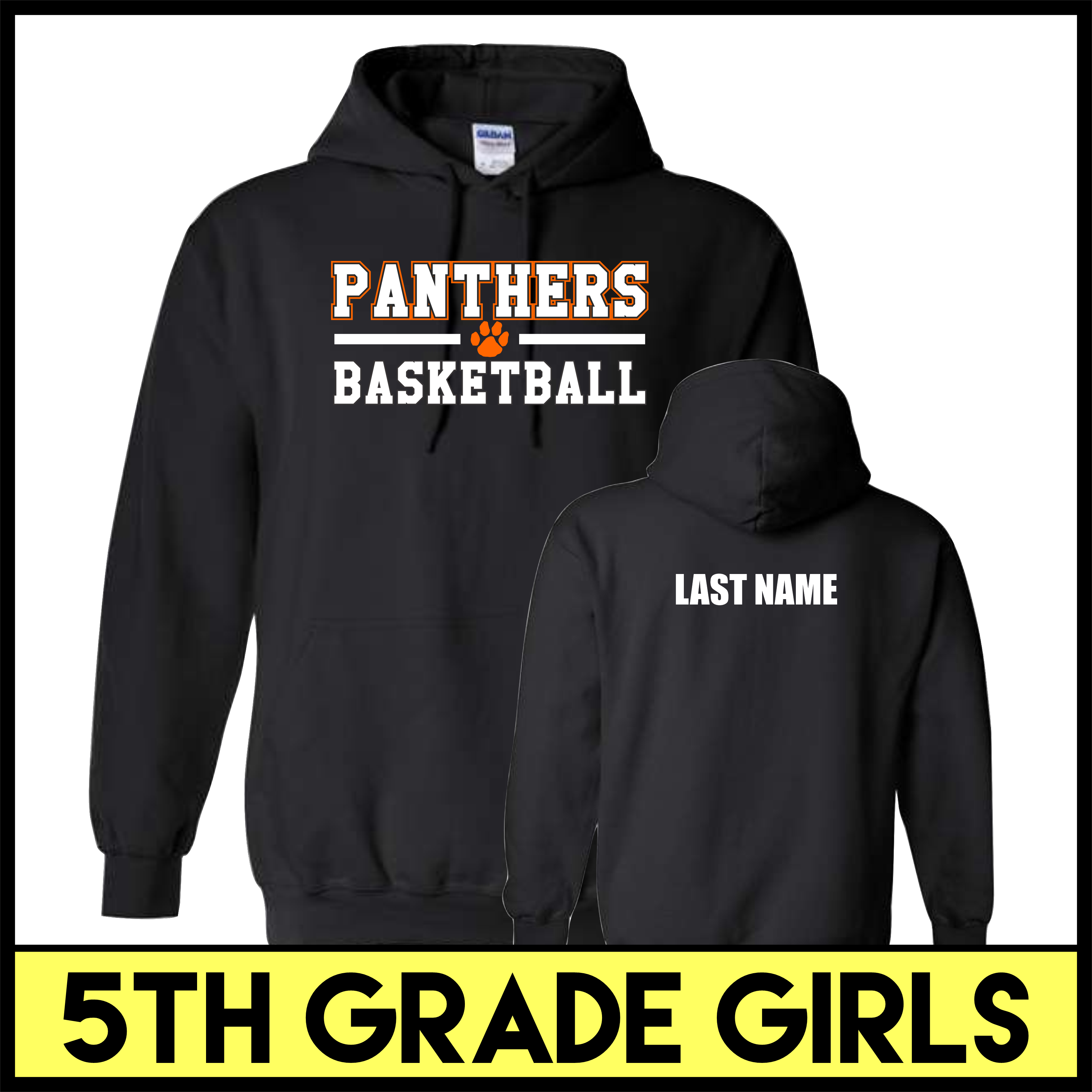 MC Pee-Wee Basketball 5th Grade Girls Hoodie