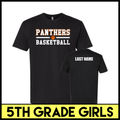 MC Pee-Wee Basketball 5th Grade Girls Short Sleeve T-Shirt