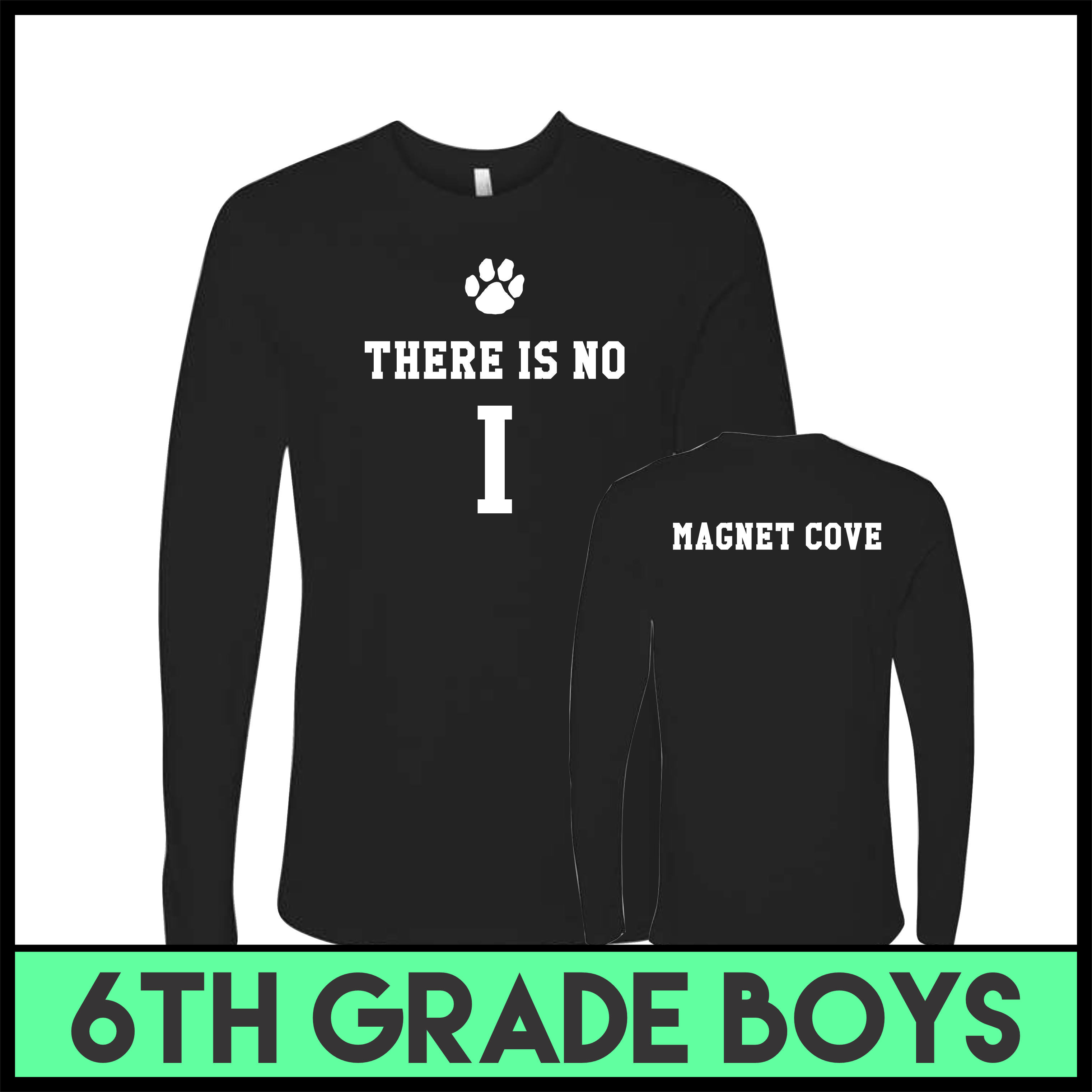 MC Pee-Wee Basketball 6th Grade Boys Long Sleeve T-Shirt