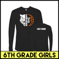 MC Pee-Wee Basketball 6th Grade Girls Long Sleeve T-Shirt