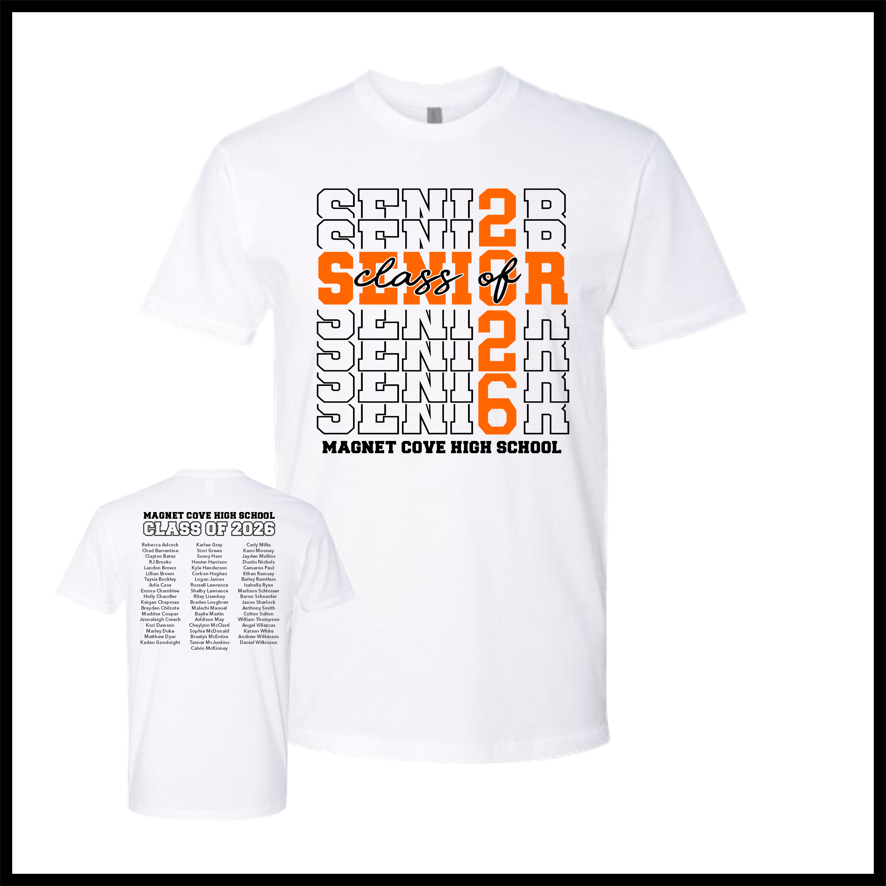 Magnet Cove High School Class of 2026 Short Sleeve T-Shirt