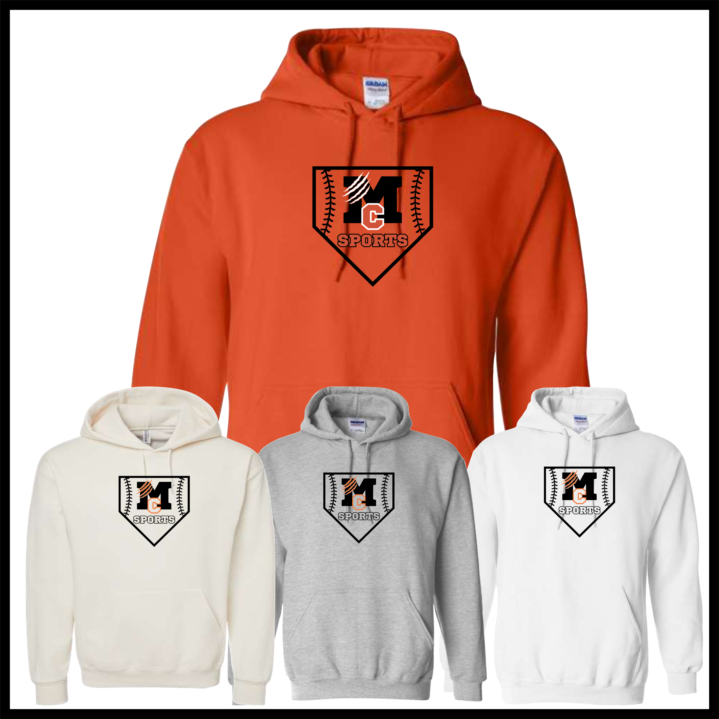 MCYDS PLATE LOGO Cotton Blend Hoodie Sweatshirt