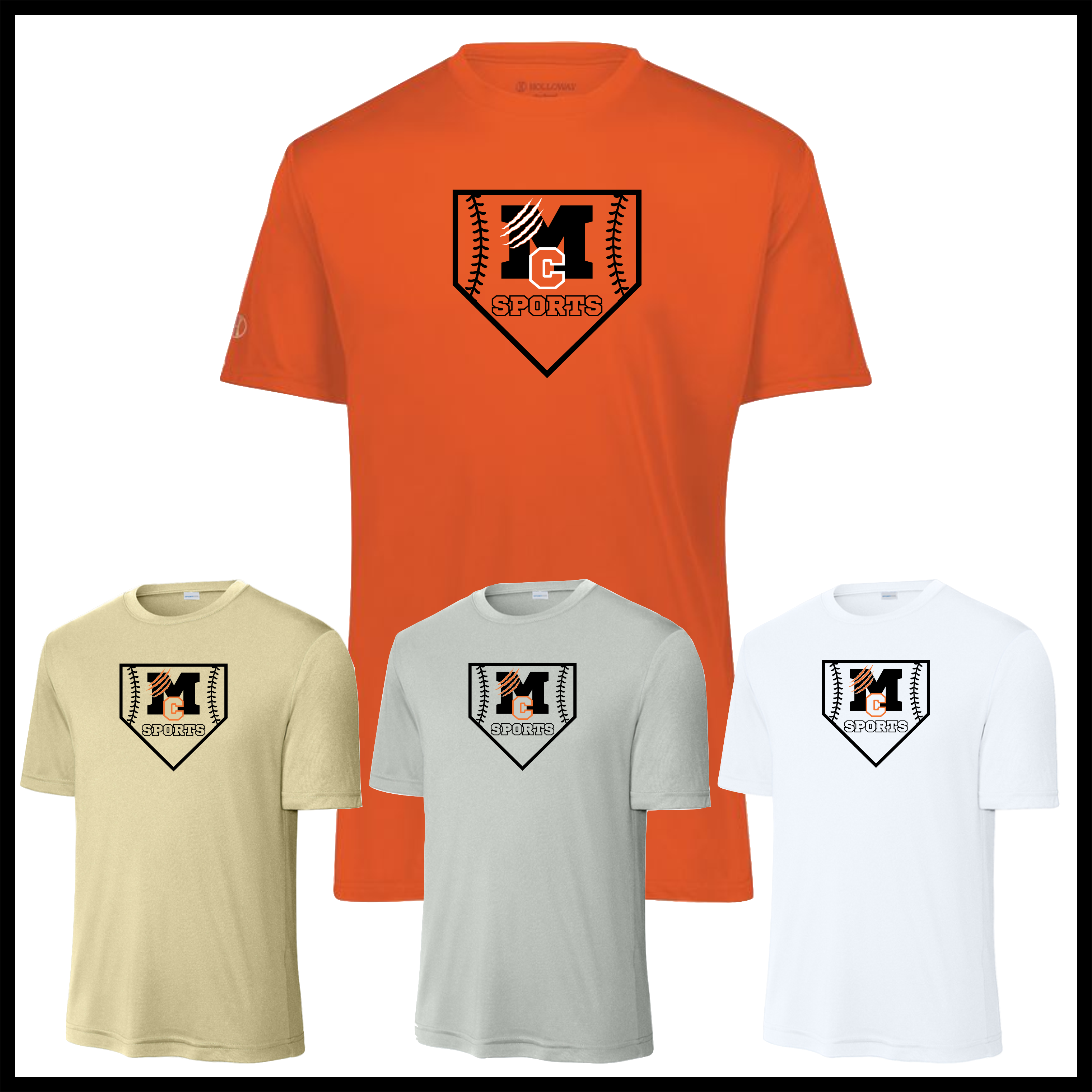 MCYDS PLATE LOGO Short Sleeve 100% Poly Wicking T-Shirt