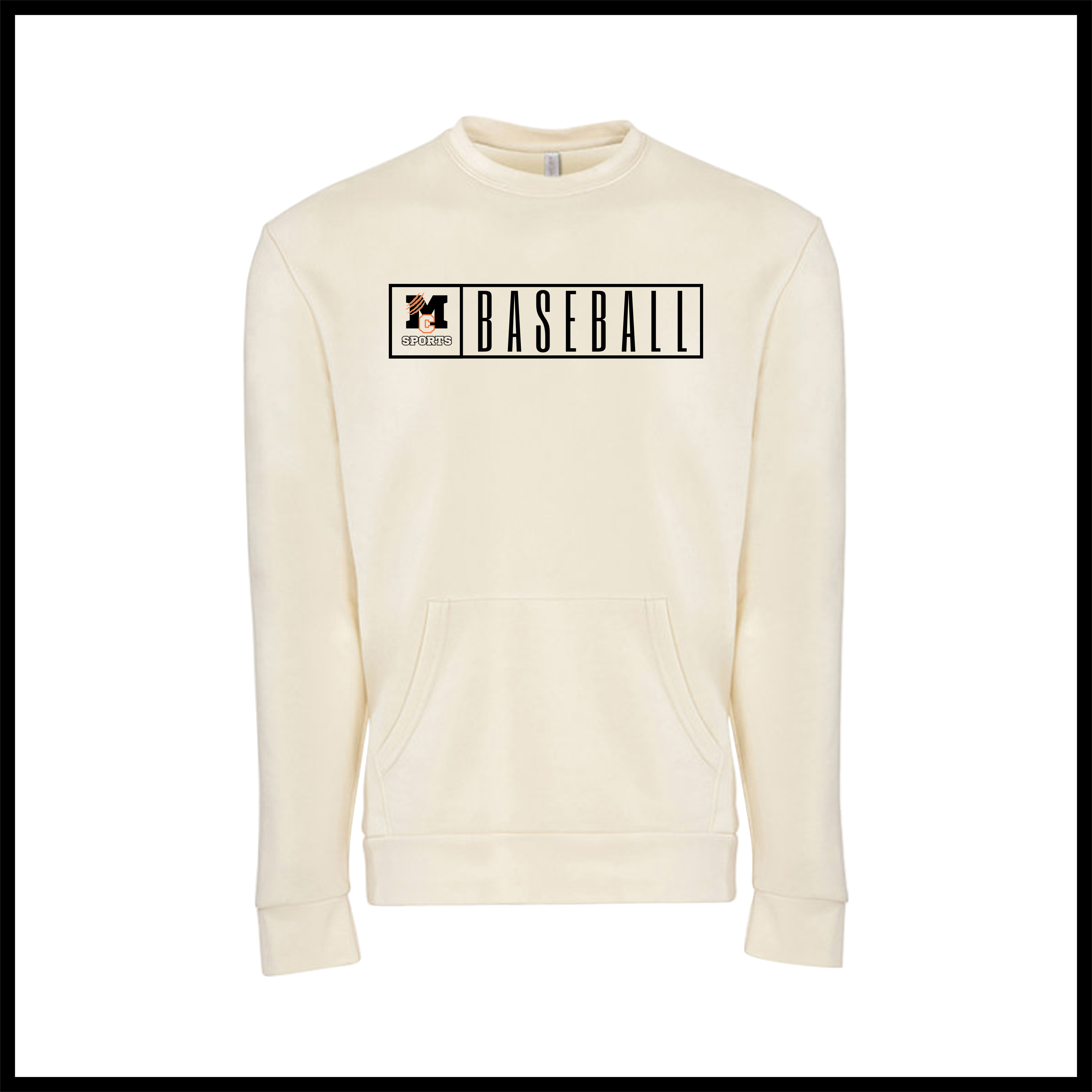 MCYDS BASEBALL Cotton Blend *POCKET* Crewneck Sweatshirt
