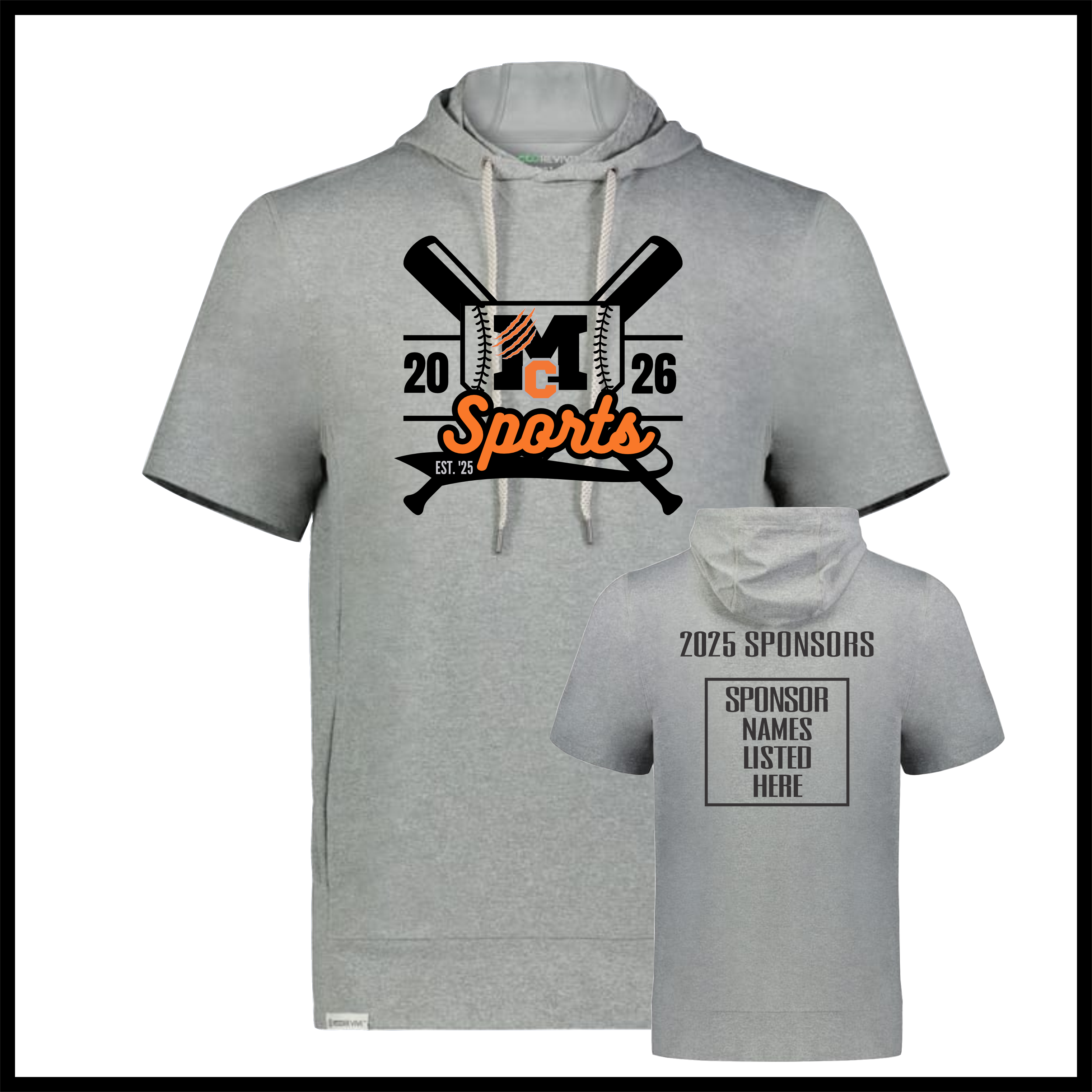 MCYDS SPONSOR SHIRT Soft Knit Short Sleeve Hooded Pullover