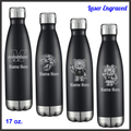 MES Laser Engraved Slim Screw Top 17 oz Water Bottle