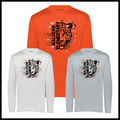 MES Malvern Elementary Splatter Print Long Sleeve 100% Poly Wicking T-Shirt