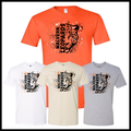 MES Malvern Leopards Splatter Print Short Sleeve Ringspun Cotton T-Shirt
