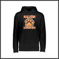 MES Malvern Elementary Paw Leopard Print 100% Poly Wicking Hoodie Sweatshirt