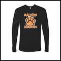MES Malvern Elementary Paw Leopard Print Long Sleeve Ringspun Cotton T-Shirt