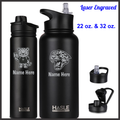 MES LLPO Laser Engraved Sport Top Water Bottle