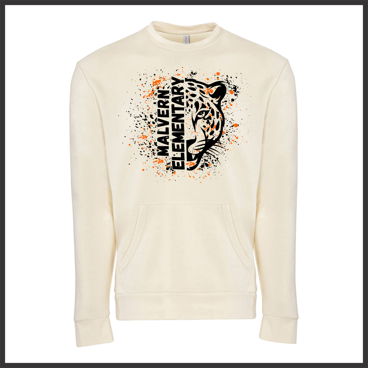 MES LLPO Malvern Elementary Splatter Print *POCKET* Crewneck Sweatshirt