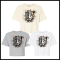 MES LLPO Malvern Leopards Splatter Print Boxy Crop T-Shirt