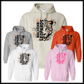 MES LLPO Malvern Leopards Splatter Print Cotton Blend Hoodie Sweatshirt