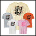 MES LLPO Malvern Leopards Splatter Print Short Sleeve 100% Poly Wicking T-Shirt