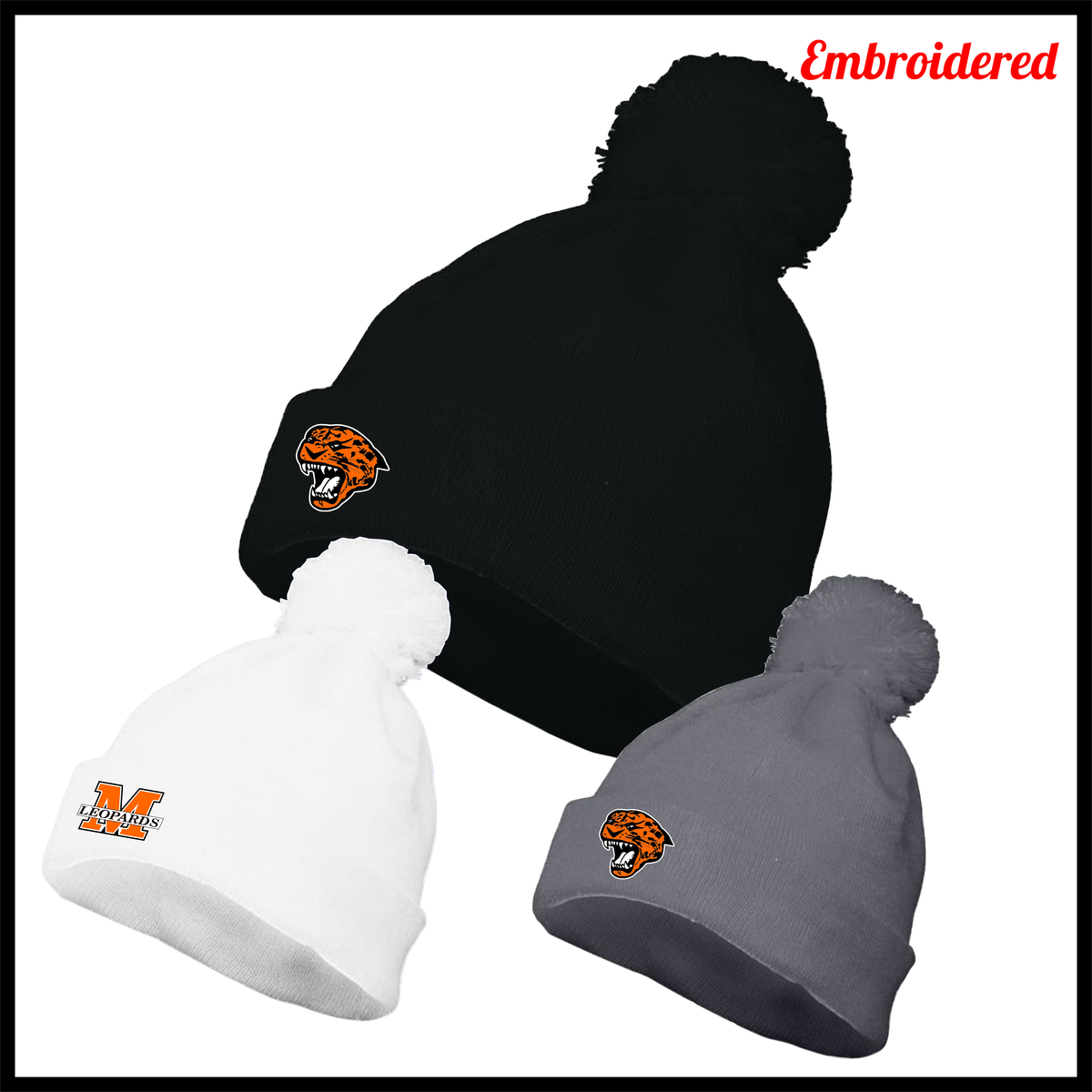 MES LLPO Beanie with Pom