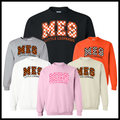 MES LLPO Checkered MES Cotton Blend Crewneck Sweatshirt